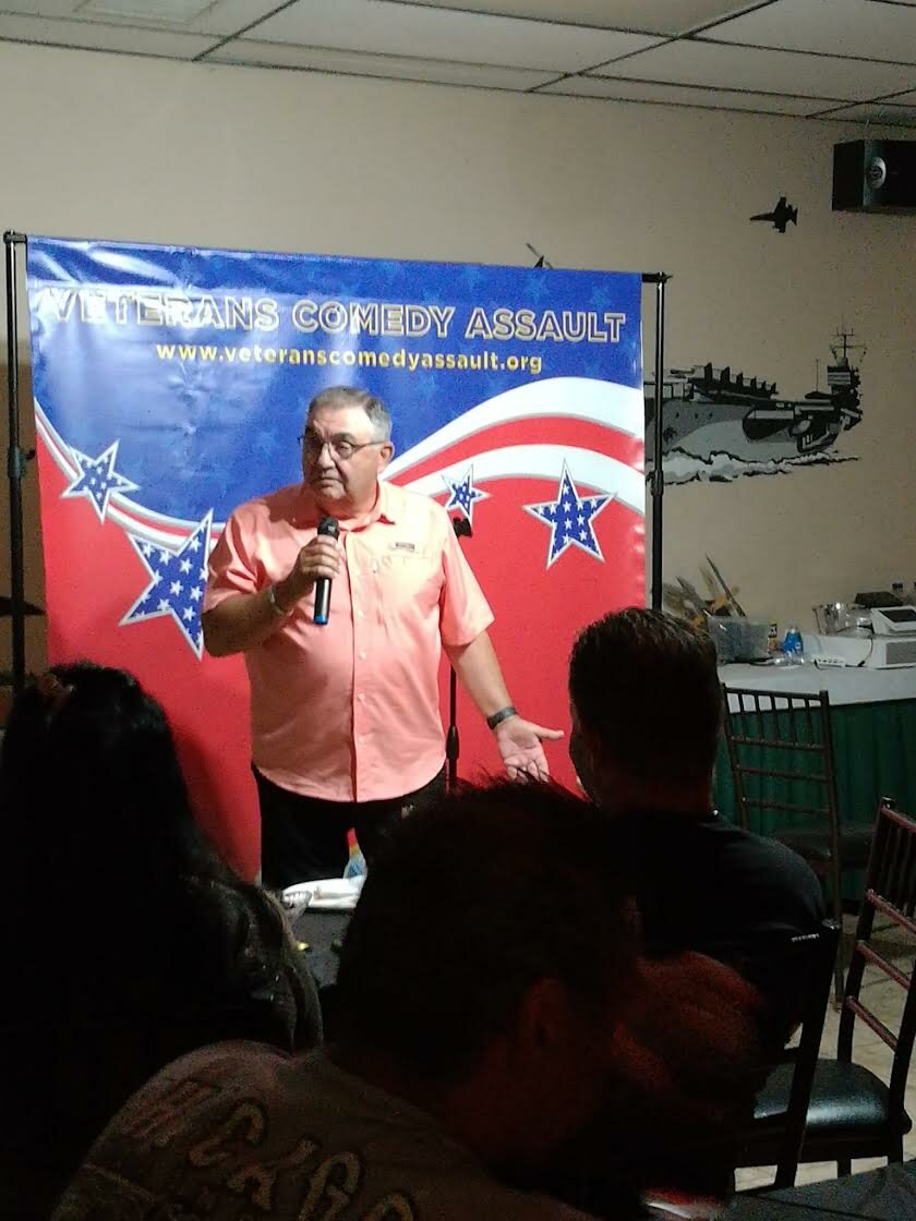 John Rago, of Coram, will MC Friday’s Veterans Comedy Assault show at the Patchogue-Medford Library.